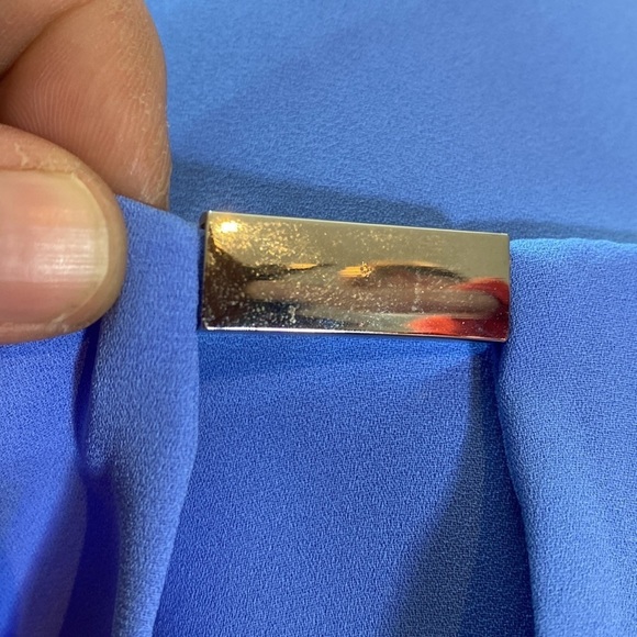 Joseph Ribkoff Chiffon Keyhole Neckline Double Layer Sleeveless Blouse Size 10 - Picture 5 of 9